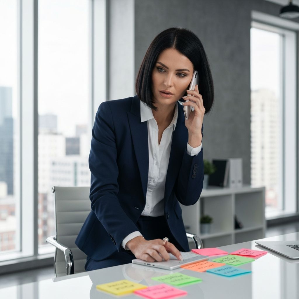 Entrepreneure professionnelle au travail